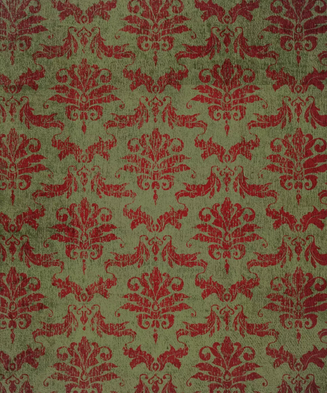 Green Damask Backdrop for Photography