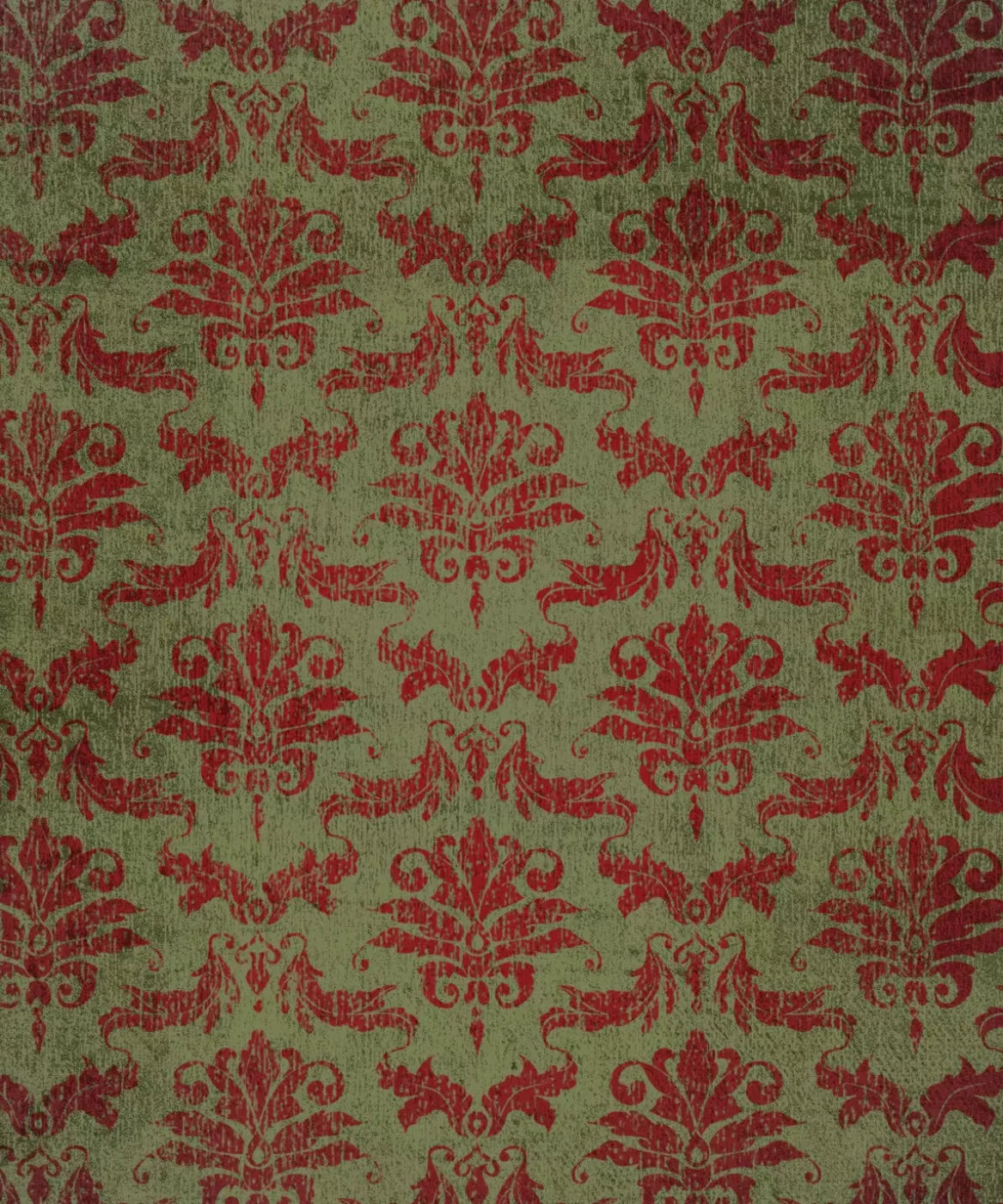 Green Damask Backdrop for Photography
