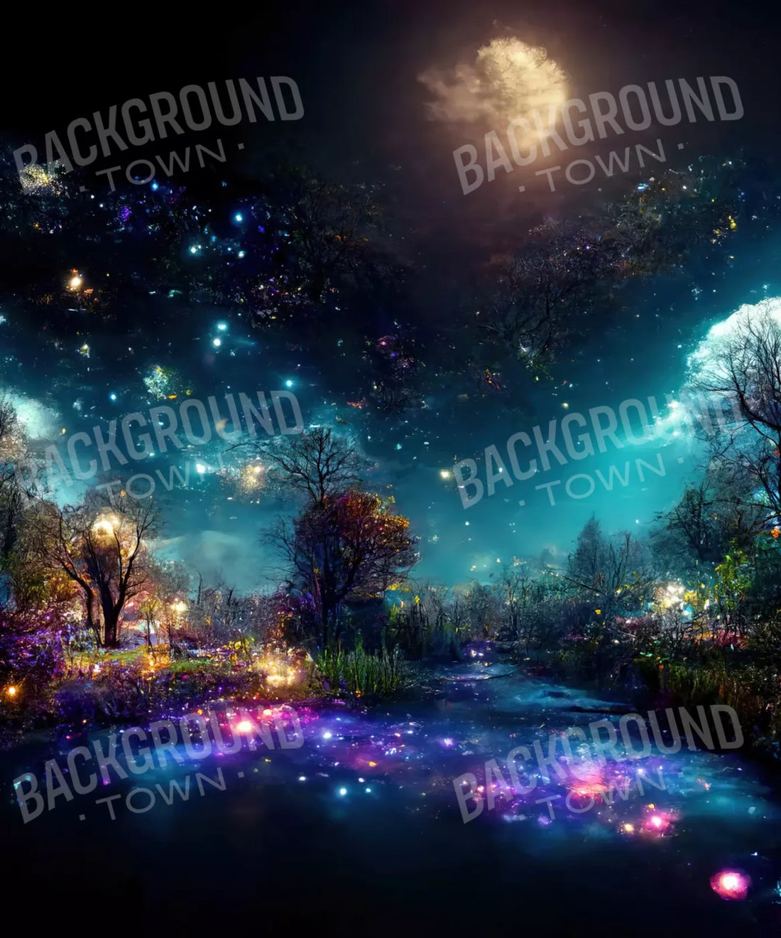 Multi-Color Al Design Backdrop for Photography