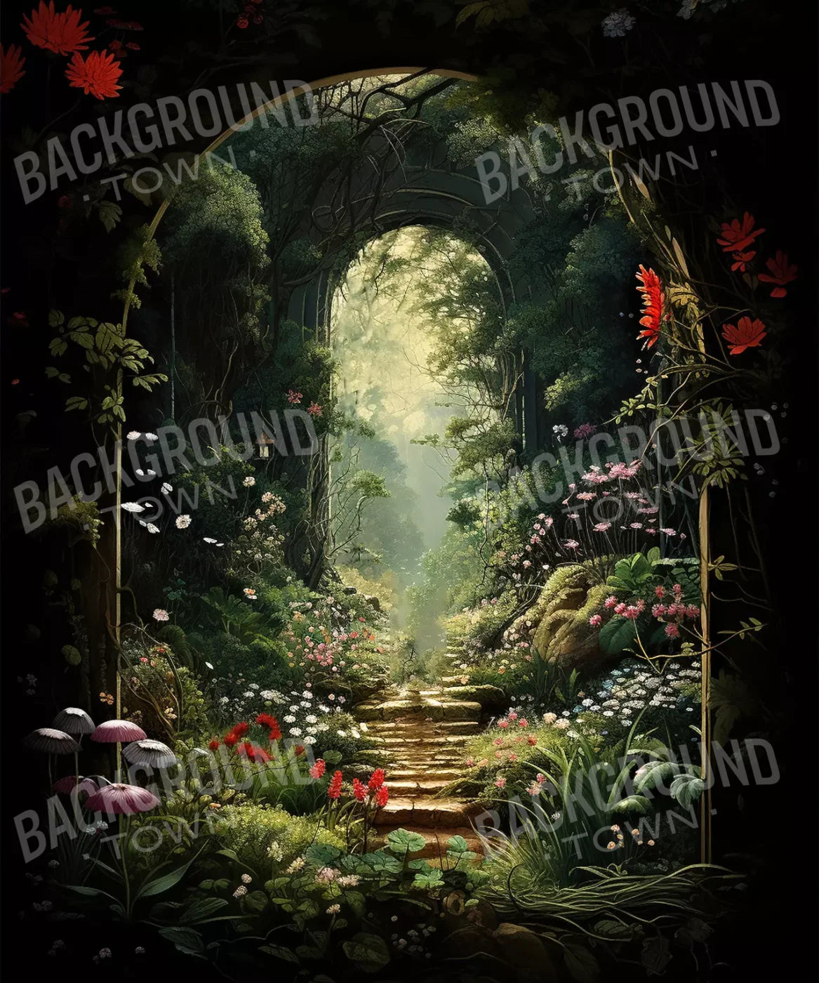 Garden Arch I 10’X12’ Ultracloth (120 X 144 Inch) Backdrop