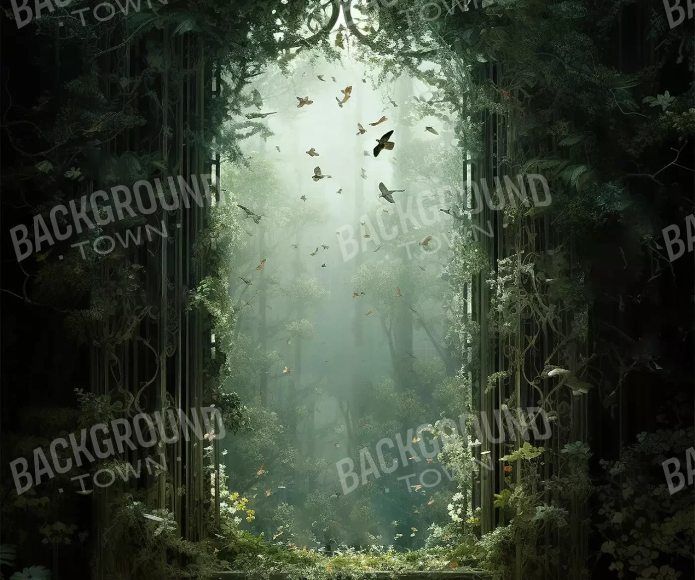 Garden Arch Iii 5’X4’2 Fleece (60 X 50 Inch) Backdrop