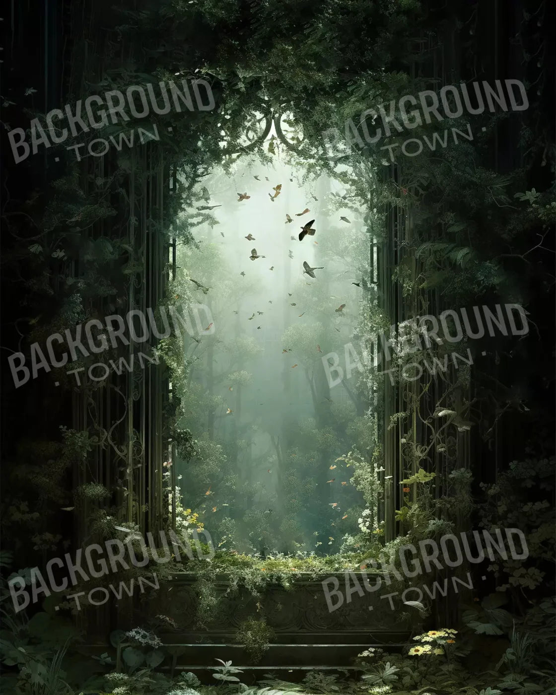Garden Arch Iii 8’X10’ Fleece (96 X 120 Inch) Backdrop