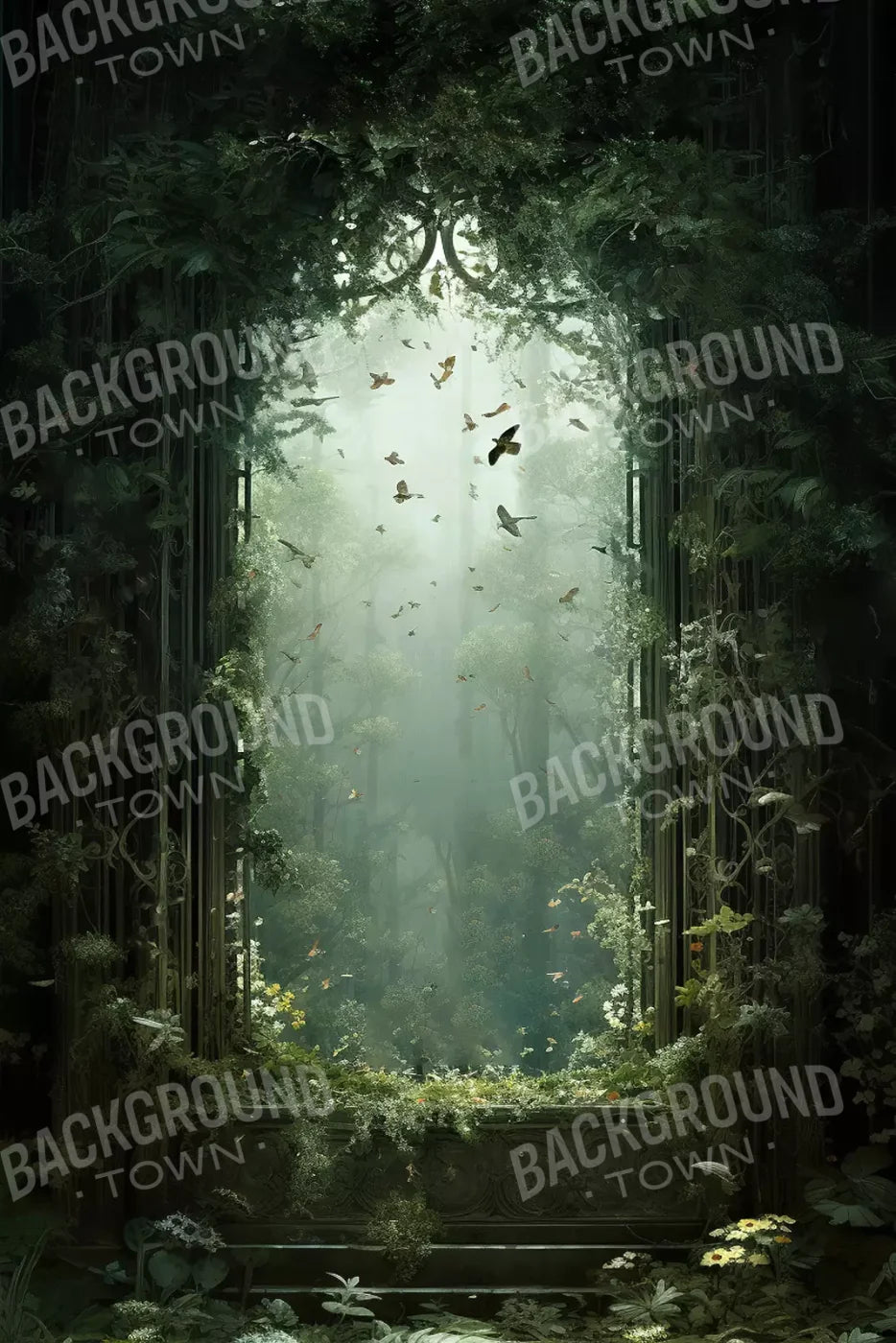 Garden Arch Iii 8’X12’ Ultracloth (96 X 144 Inch) Backdrop