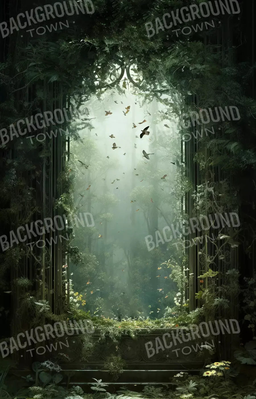 Garden Arch Iii 9’X14’ Ultracloth (108 X 168 Inch) Backdrop