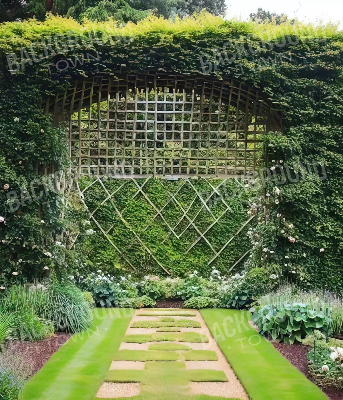 Garden Archway 10X12 Ultracloth ( 120 X 144 Inch ) Backdrop