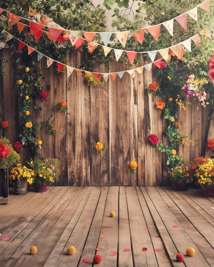 Garden Both 8’X10’ Fleece (96 X 120 Inch) Backdrop