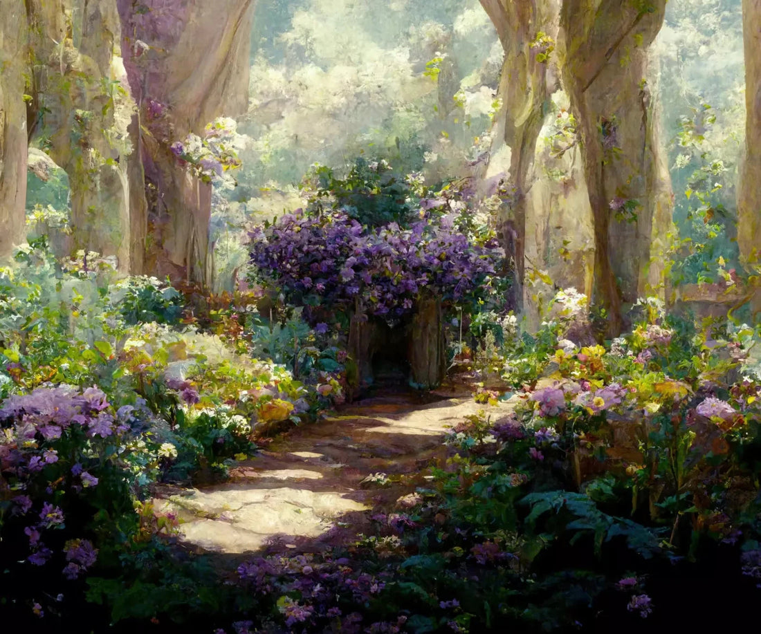Garden Of Paradise 5X42 Fleece ( 60 X 50 Inch ) Backdrop