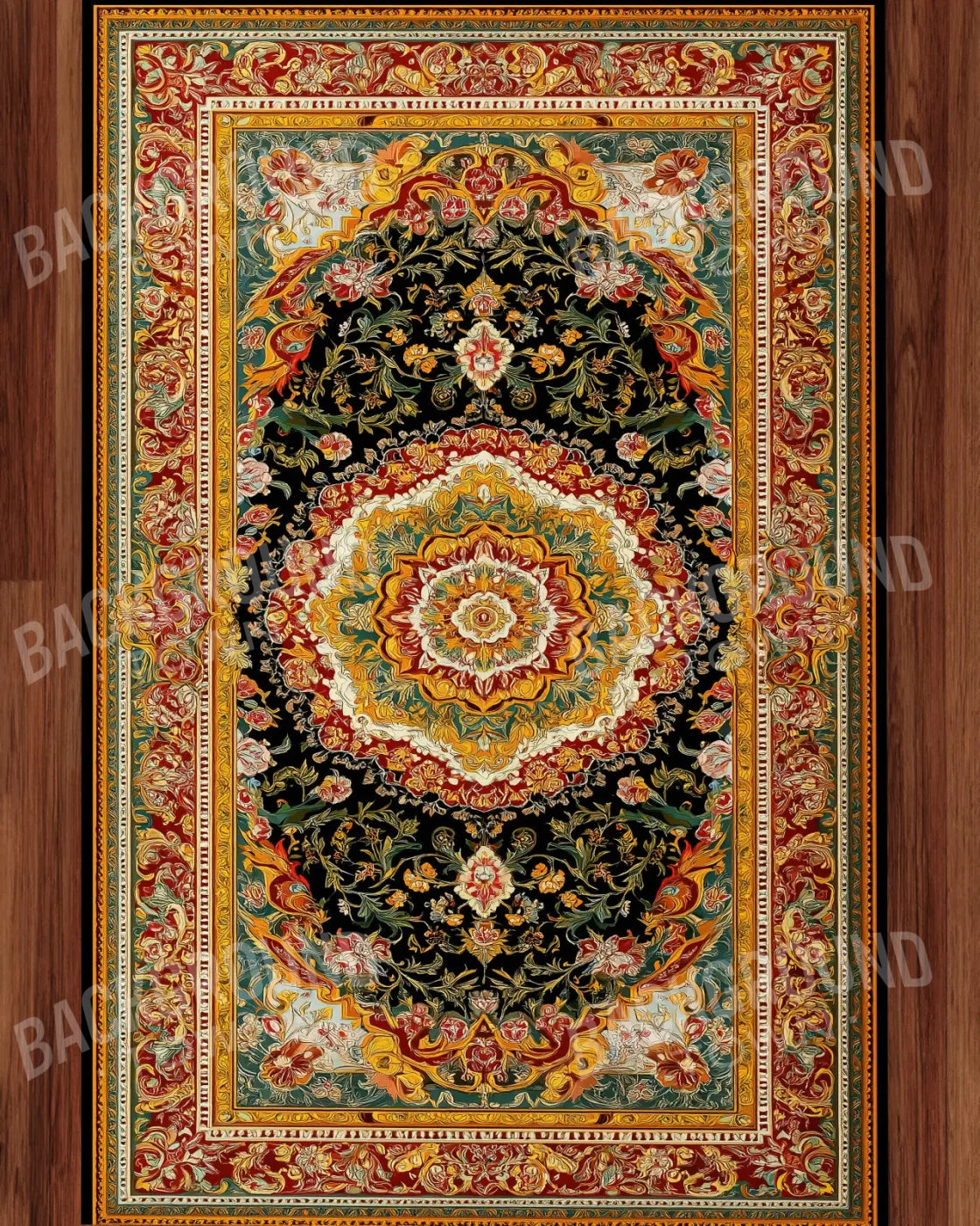 Garden Of Persia RubberMat Floor 8’x10’ RubberMat Floor (96 x 120 inch) Backdrop