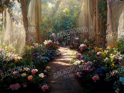 Garden Path 10X8 Fleece ( 120 X 96 Inch ) Backdrop