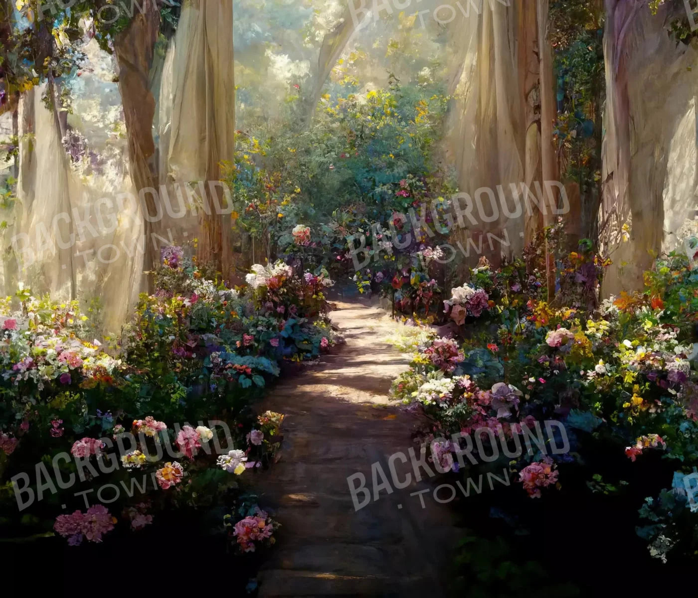 Garden Path 12X10 Ultracloth ( 144 X 120 Inch ) Backdrop