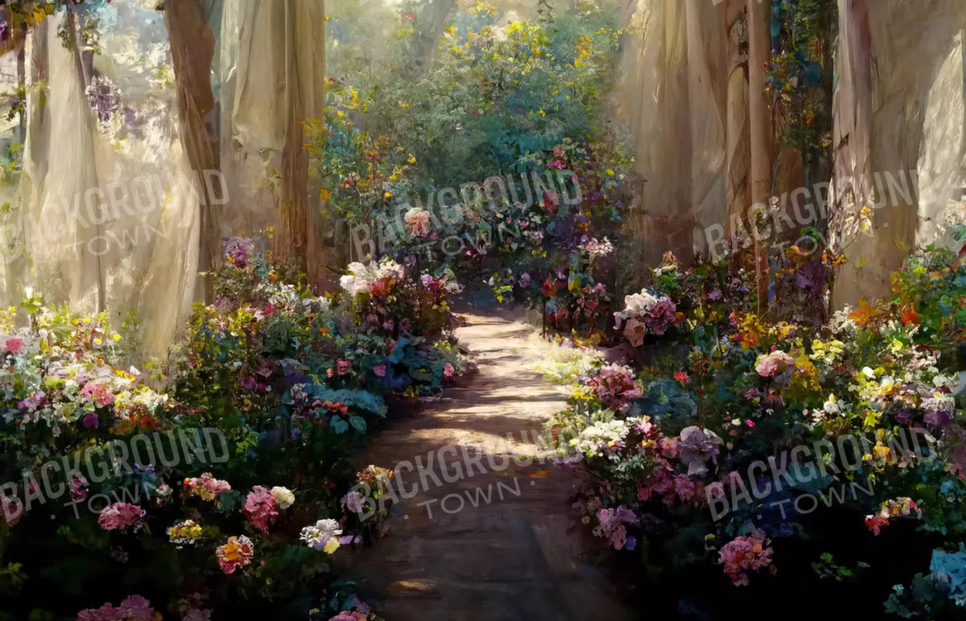 Garden Path 12X8 Ultracloth ( 144 X 96 Inch ) Backdrop