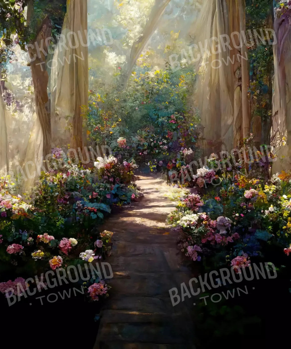 floral forest Backdrop for Photography