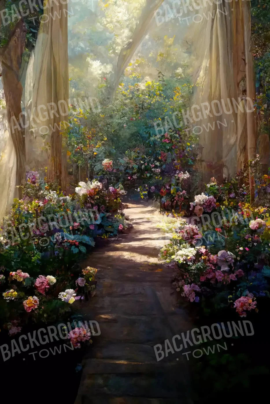 Garden Path 5X8 Ultracloth ( 60 X 96 Inch ) Backdrop