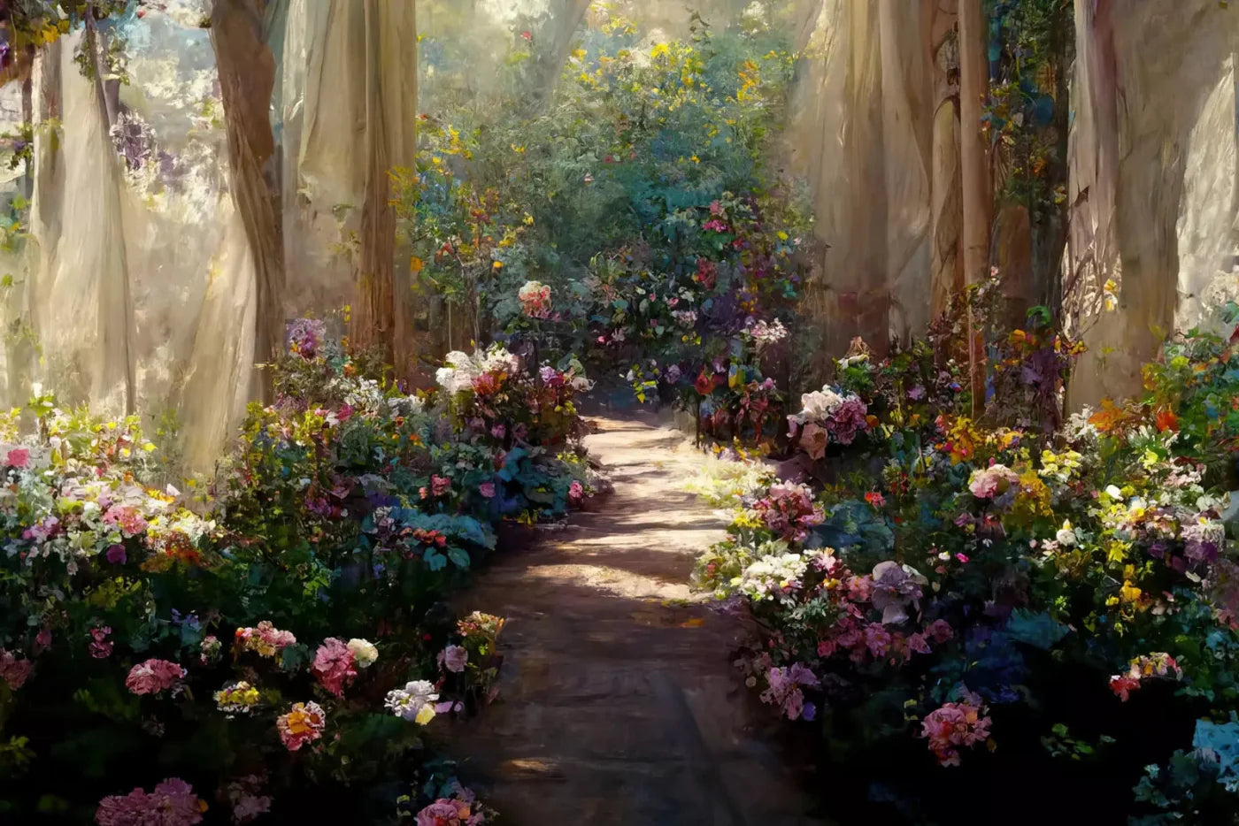 Garden Path Backdrop