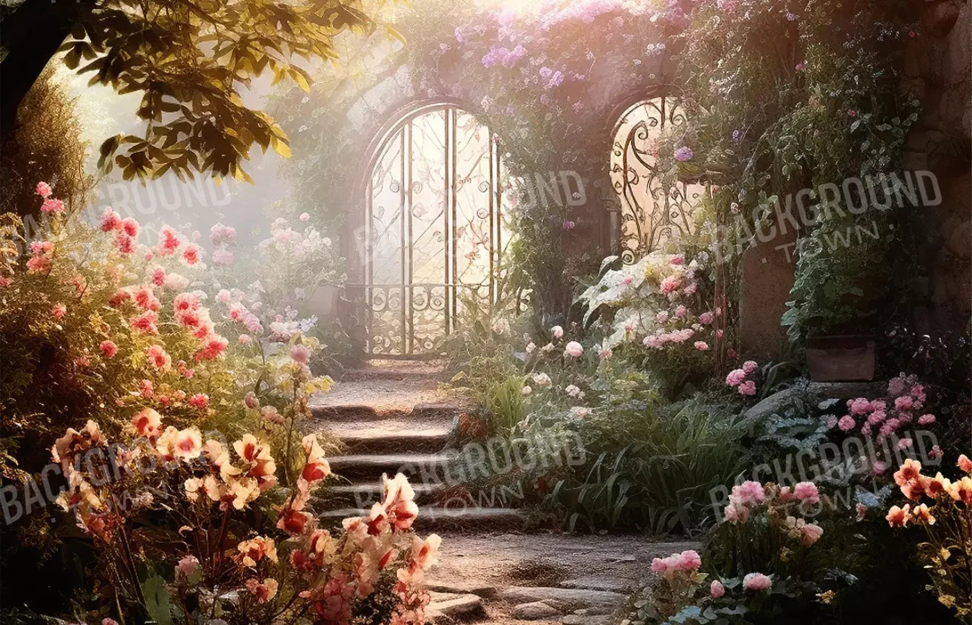 Garden Retreat I 14’X9’ Ultracloth (168 X 108 Inch) Backdrop