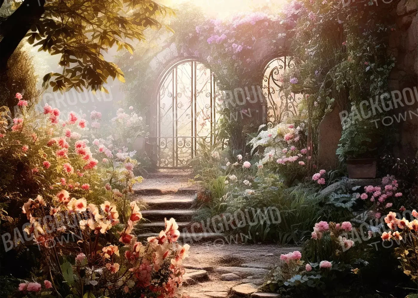 Garden Retreat I 7’X5’ Ultracloth (84 X 60 Inch) Backdrop