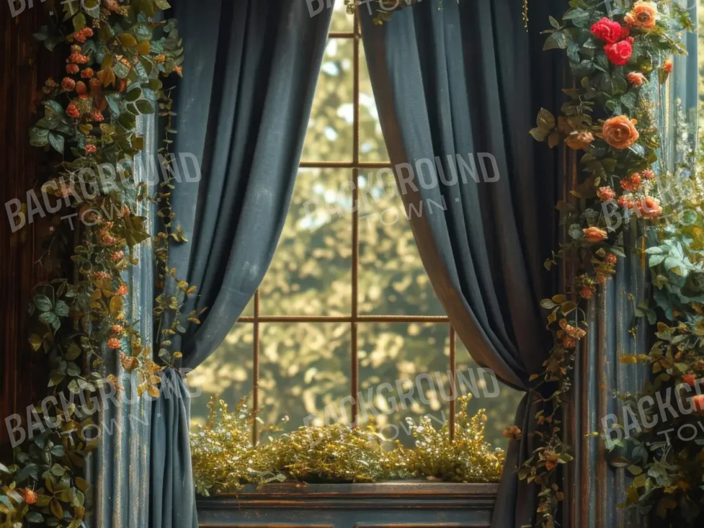Garden Room 8’x6’ Fleece (96 x 72 inch) Backdrop