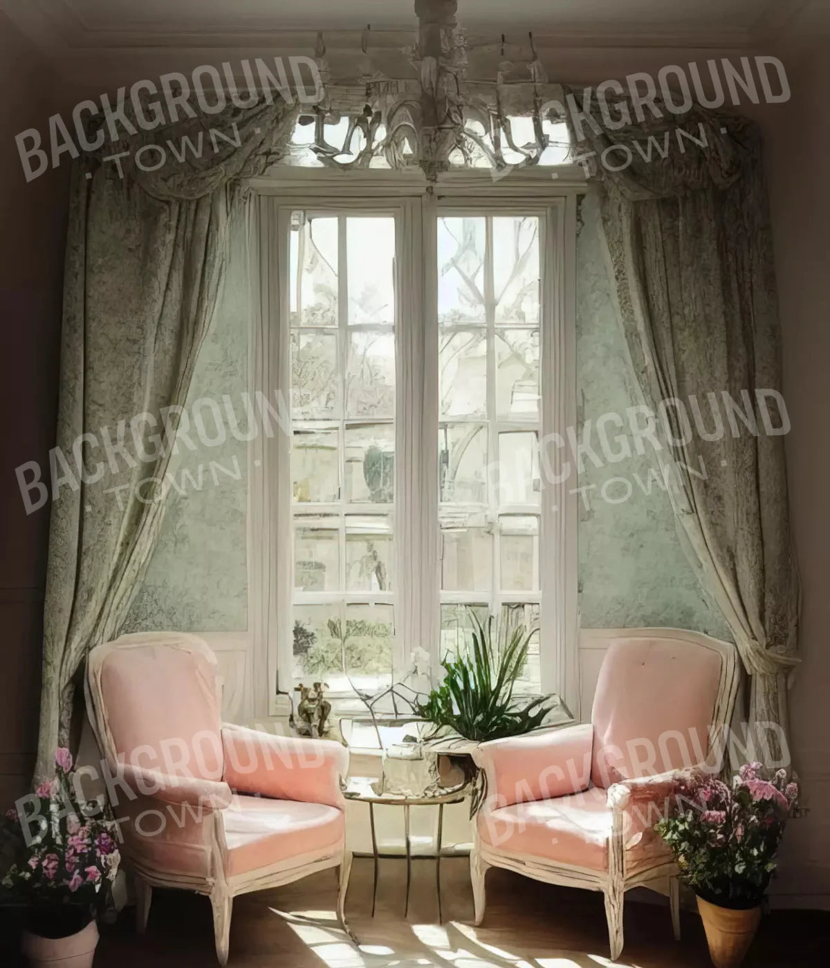 Garden Room I 10X12 Ultracloth ( 120 X 144 Inch ) Backdrop