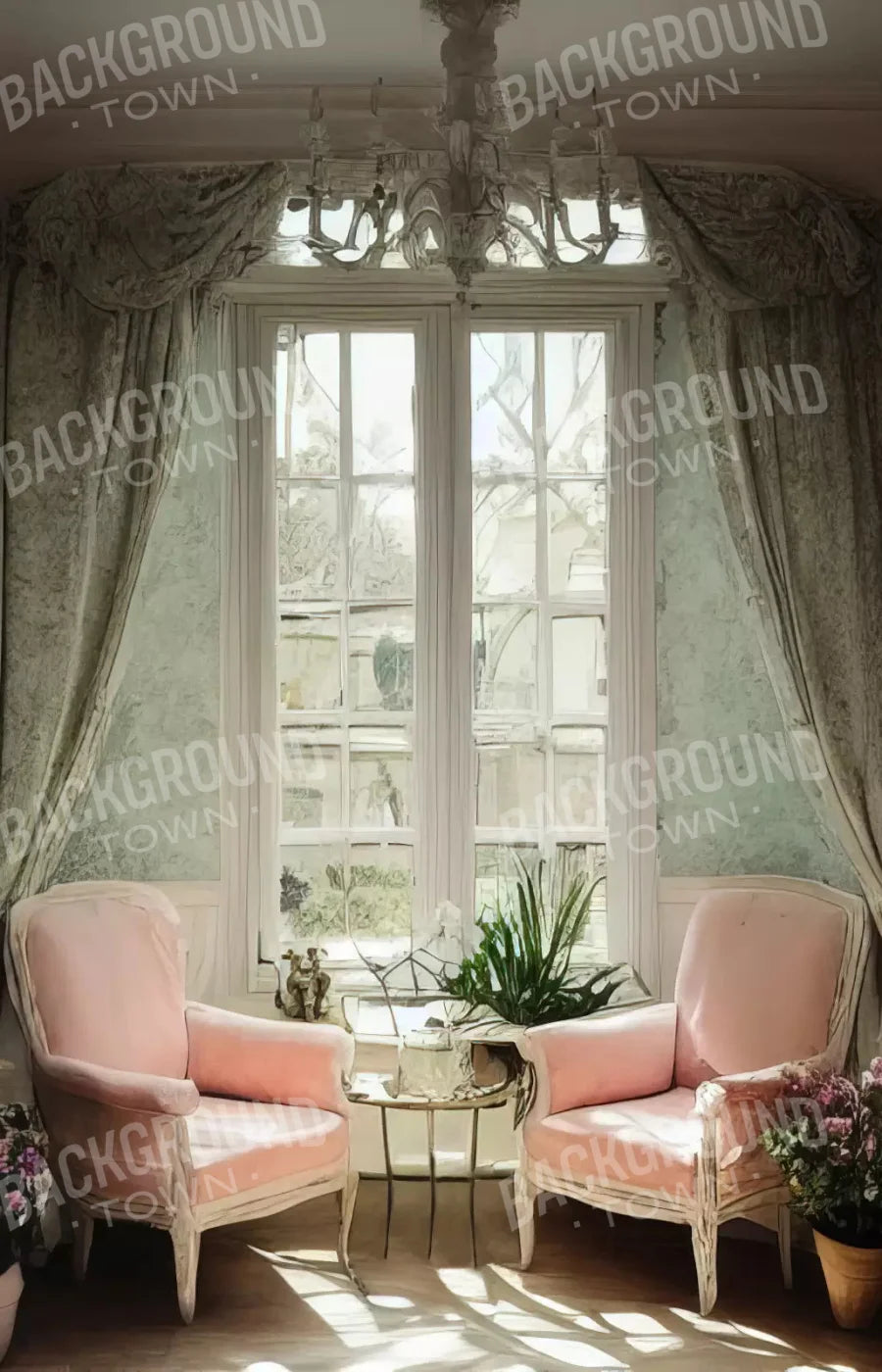 Garden Room I 8X12 Ultracloth ( 96 X 144 Inch ) Backdrop