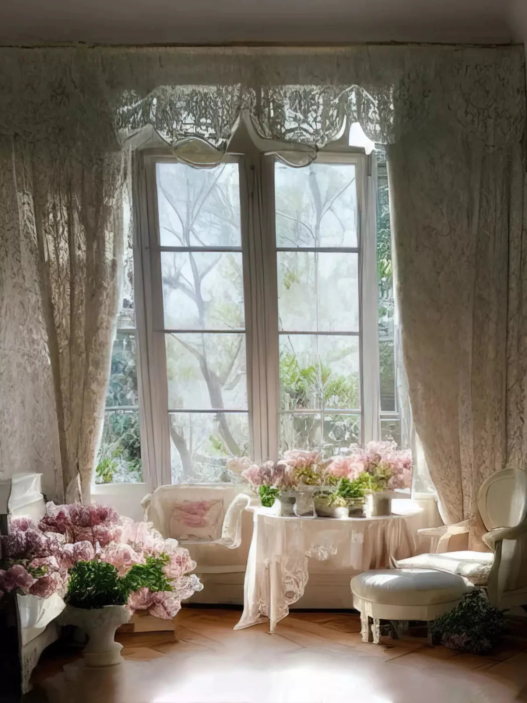 Garden Room Ii 5X68 Fleece ( 60 X 80 Inch ) Backdrop