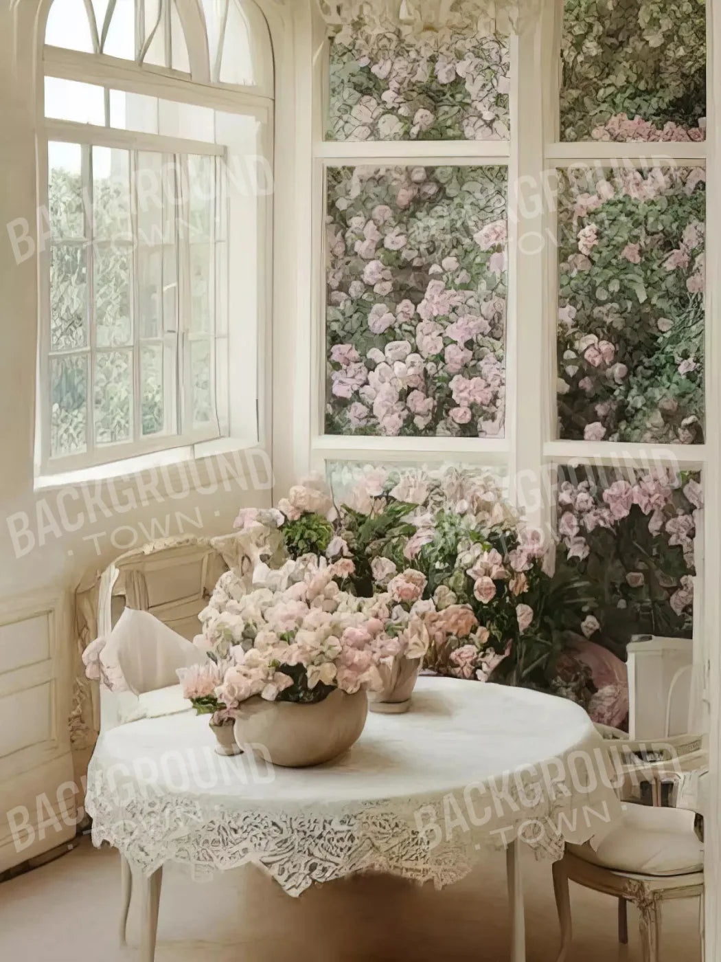 Garden Room Iii 5X68 Fleece ( 60 X 80 Inch ) Backdrop