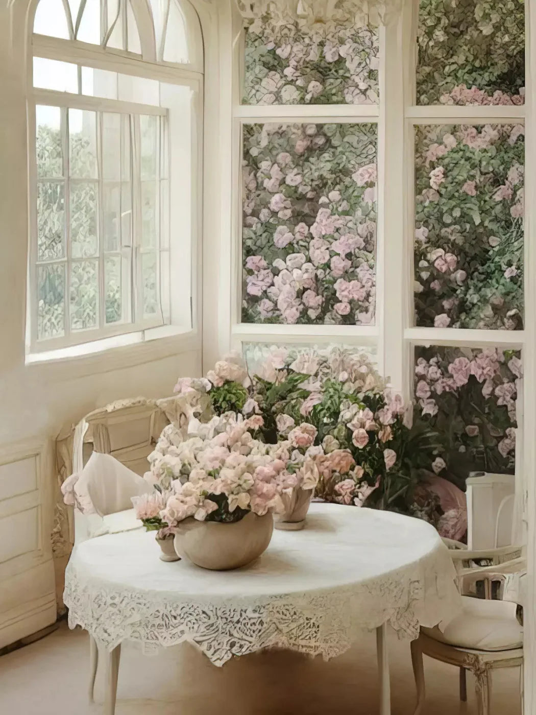 Garden Room Iii 5X68 Fleece ( 60 X 80 Inch ) Backdrop