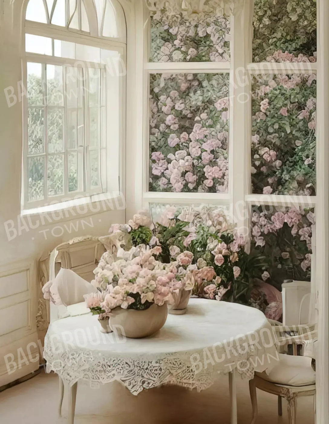 Garden Room Iii 6X8 Fleece ( 72 X 96 Inch ) Backdrop