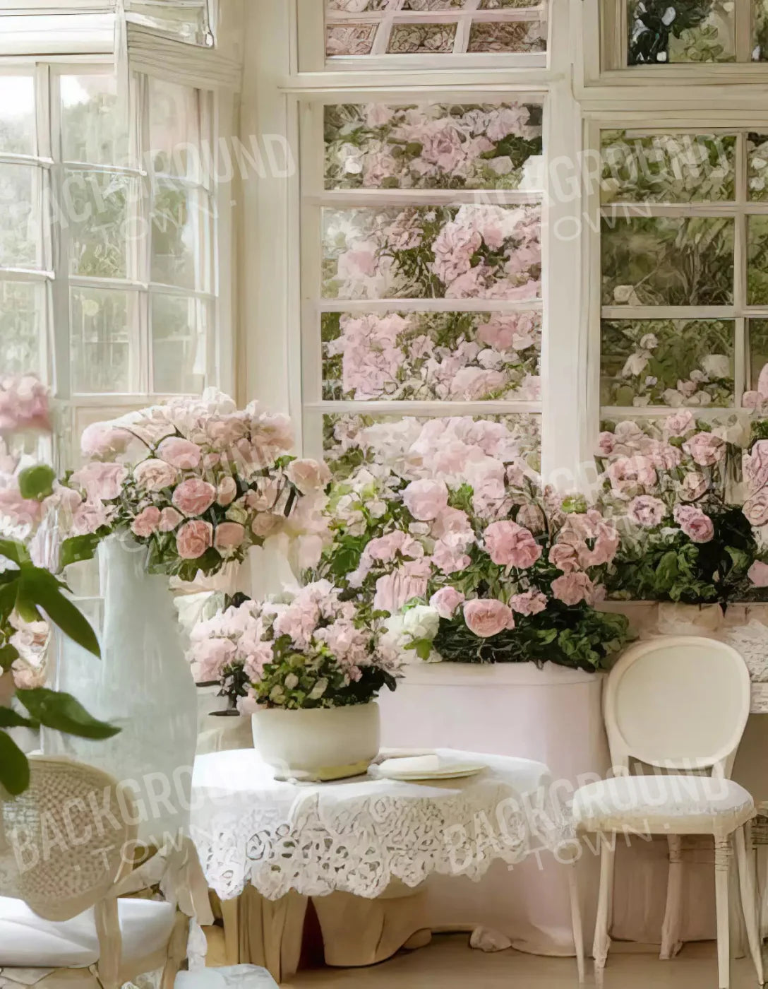 Garden Room Iv 6X8 Fleece ( 72 X 96 Inch ) Backdrop