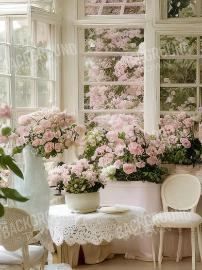 Garden Room Iv 8X10 Fleece ( 96 X 120 Inch ) Backdrop