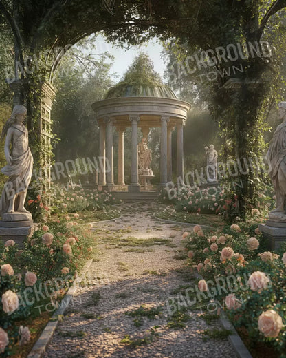 Garden Stone Path 8’X10’ Fleece (96 X 120 Inch) Backdrop