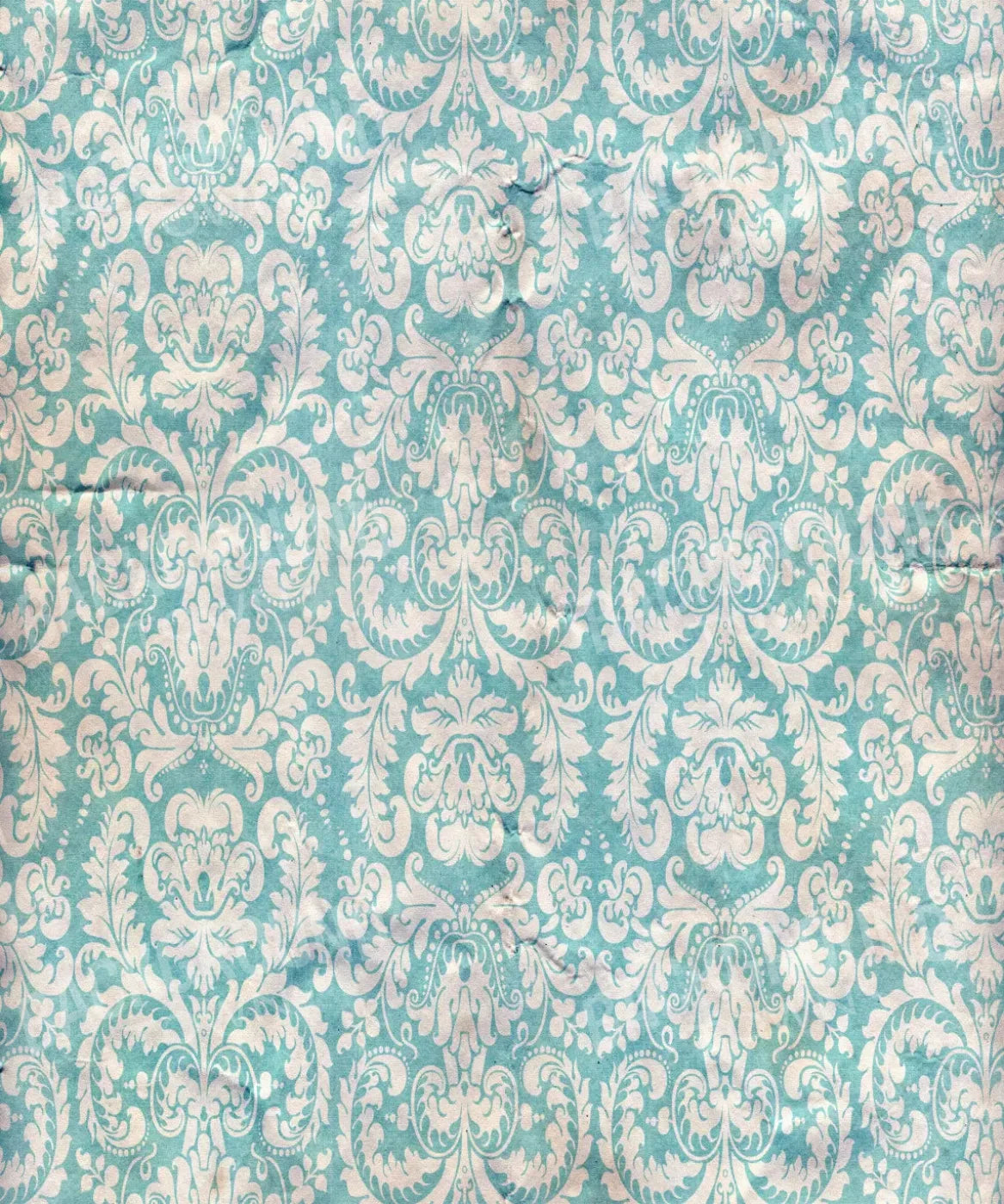 Blue Damask Backdrop for Photography