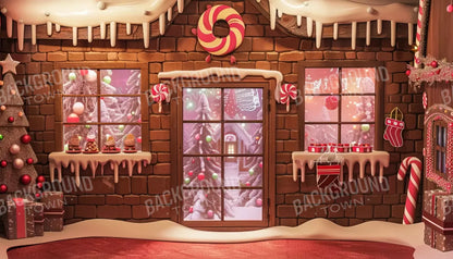 Gingerbread Entry Ii 14’X8’ Ultracloth (168 X 96 Inch) Backdrop