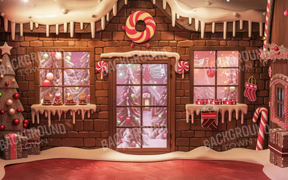 Gingerbread Entry Ii 8’X5’ Ultracloth (96 X 60 Inch) Backdrop