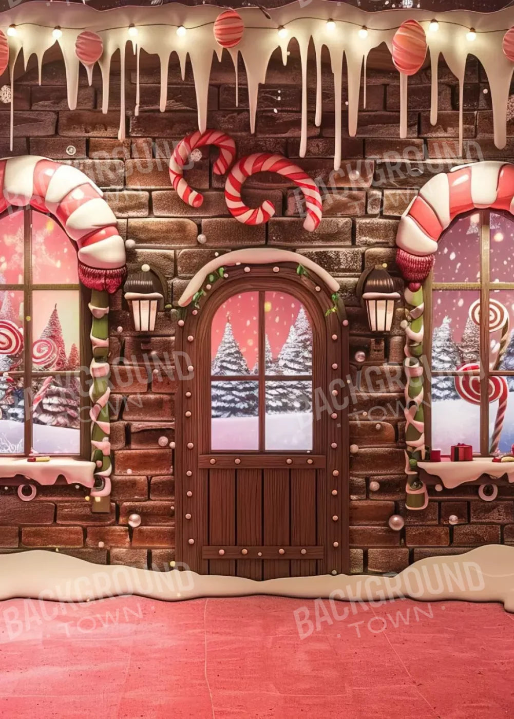 Gingerbread Entry I 5’X7’ Ultracloth (60 X 84 Inch) Backdrop