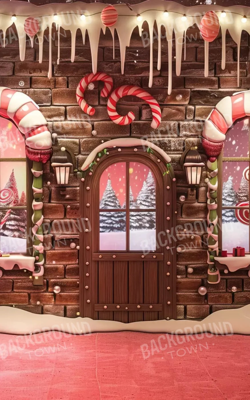 Gingerbread Entry I 10’X16’ Ultracloth (120 X 192 Inch) Backdrop