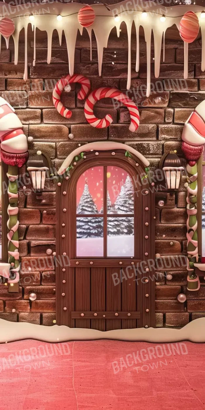 Gingerbread Entry I 10’X20’ Ultracloth (120 X 240 Inch) Backdrop