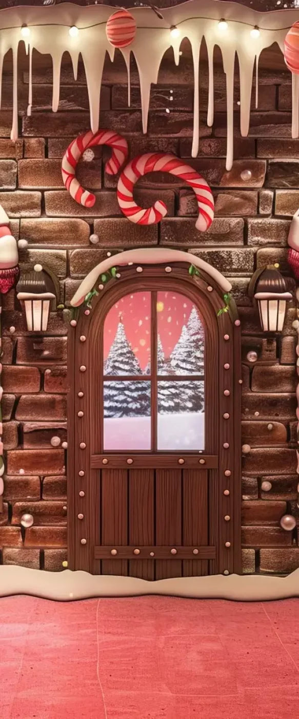 Gingerbread Entry I 5’X12’ Ultracloth For Westcott X-Drop (60 X 144 Inch) Backdrop