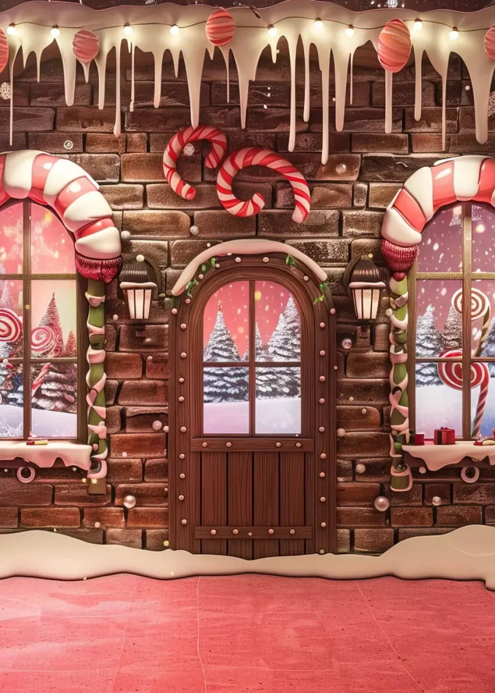 Gingerbread Entry I 5’X7’ Ultracloth (60 X 84 Inch) Backdrop