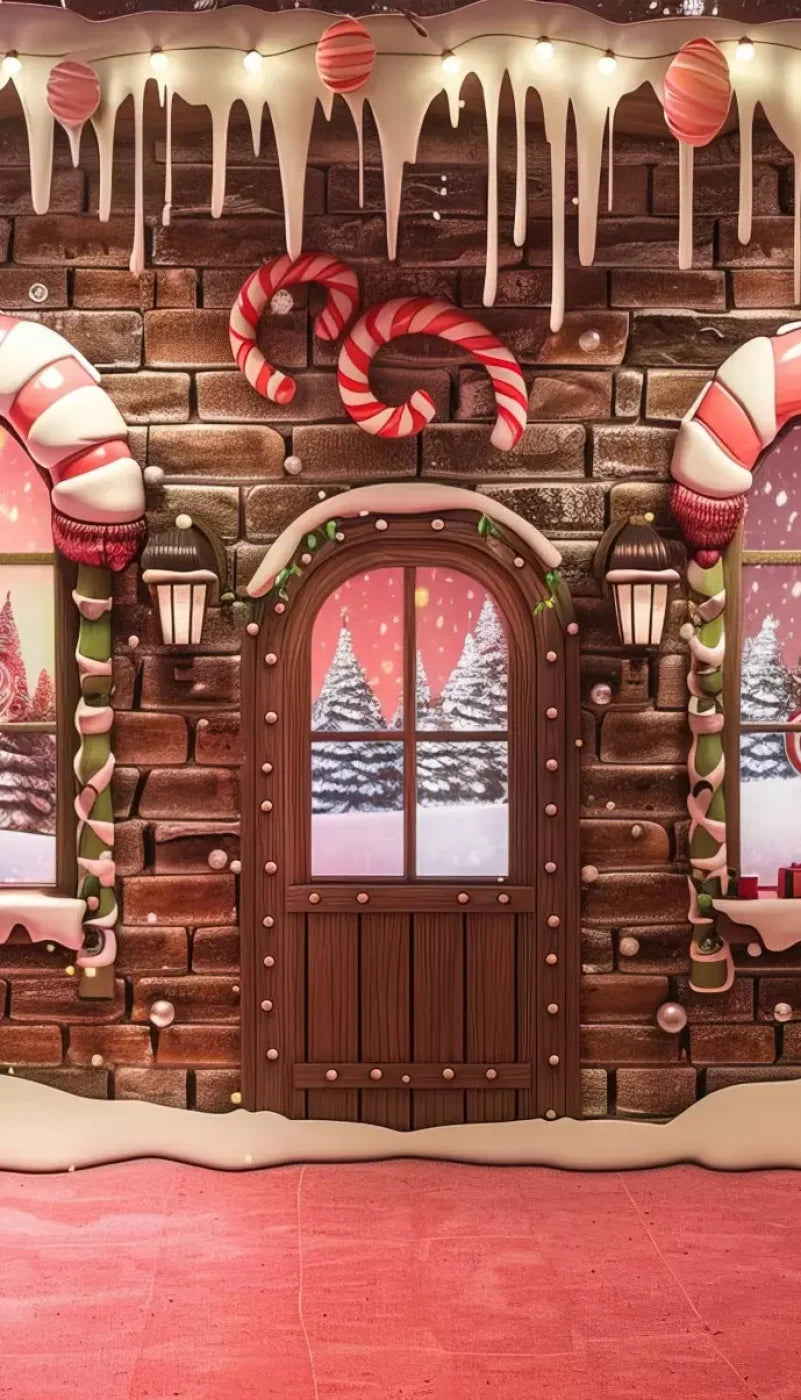 Gingerbread Entry I 8’X14’ Ultracloth (96 X 168 Inch) Backdrop