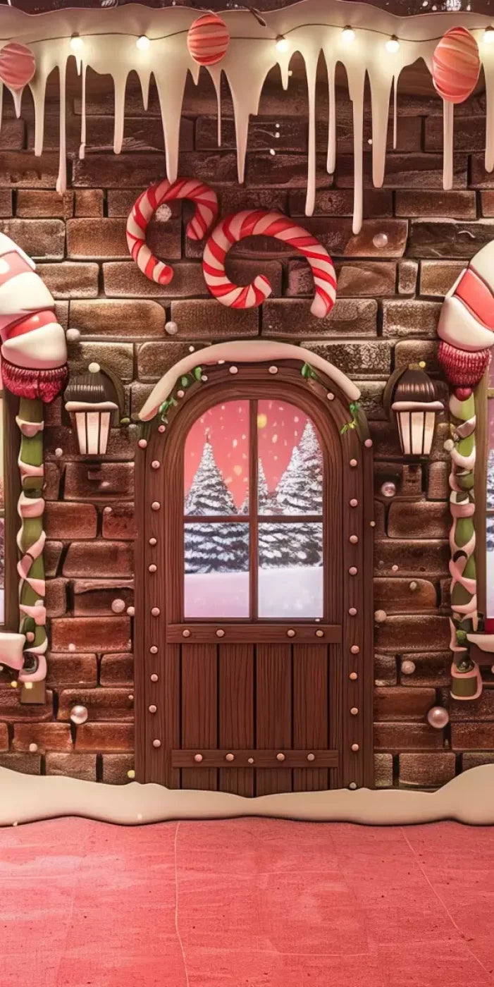 Gingerbread Entry I 8’X16’ Ultracloth (96 X 192 Inch) Backdrop