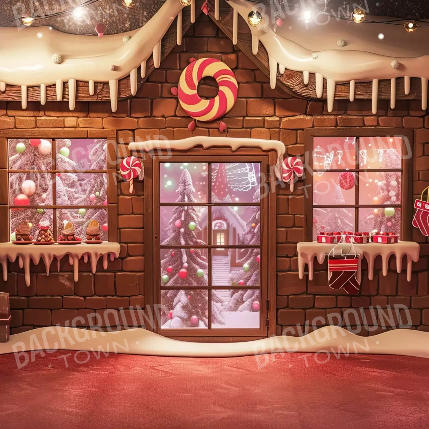 Gingerbread Entry Ii 10’X10’ Ultracloth (120 X Inch) Backdrop