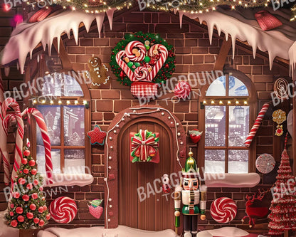 Gingerbread House 3 Wall Bundle Backdrop