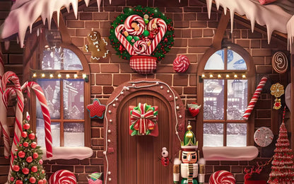 Gingerbread House Bundle 10X8 Middle Backdrop