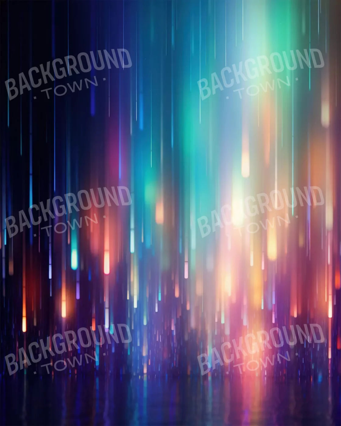 Glitter Rain Bright 8X10 Fleece ( 96 X 120 Inch ) Backdrop