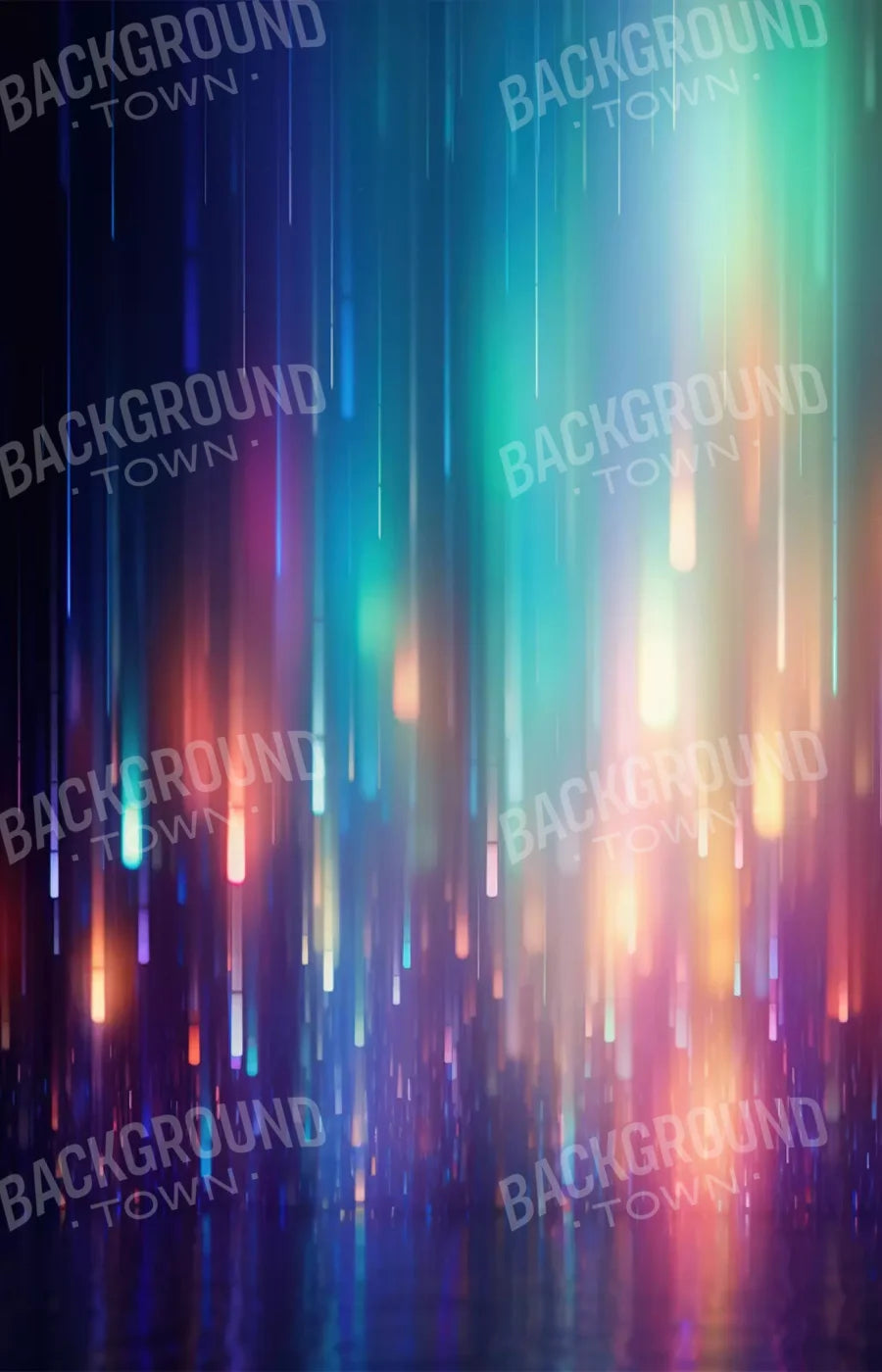 Glitter Rain Bright 9X14 Ultracloth ( 108 X 168 Inch ) Backdrop