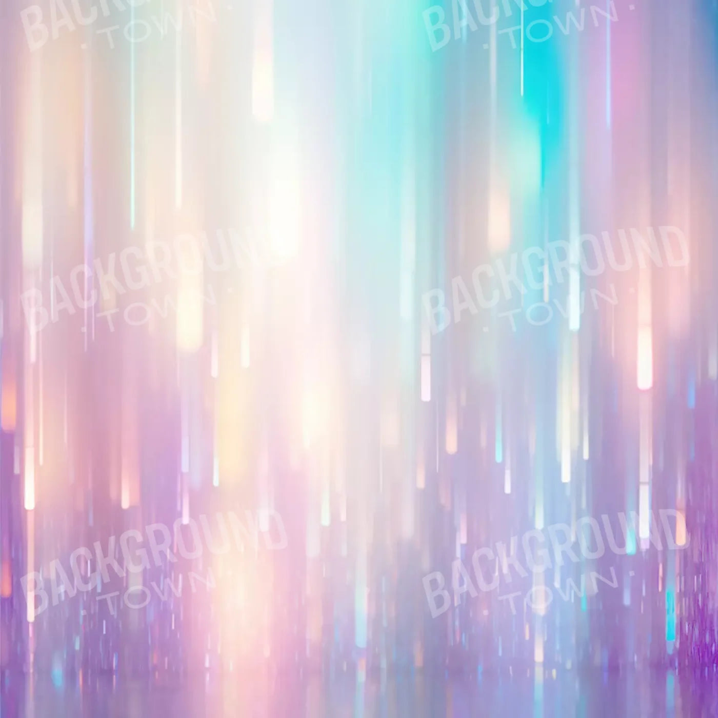 Glitter Rain Pastel 5’X5’ Rubbermat Floor (60 X Inch) Backdrop
