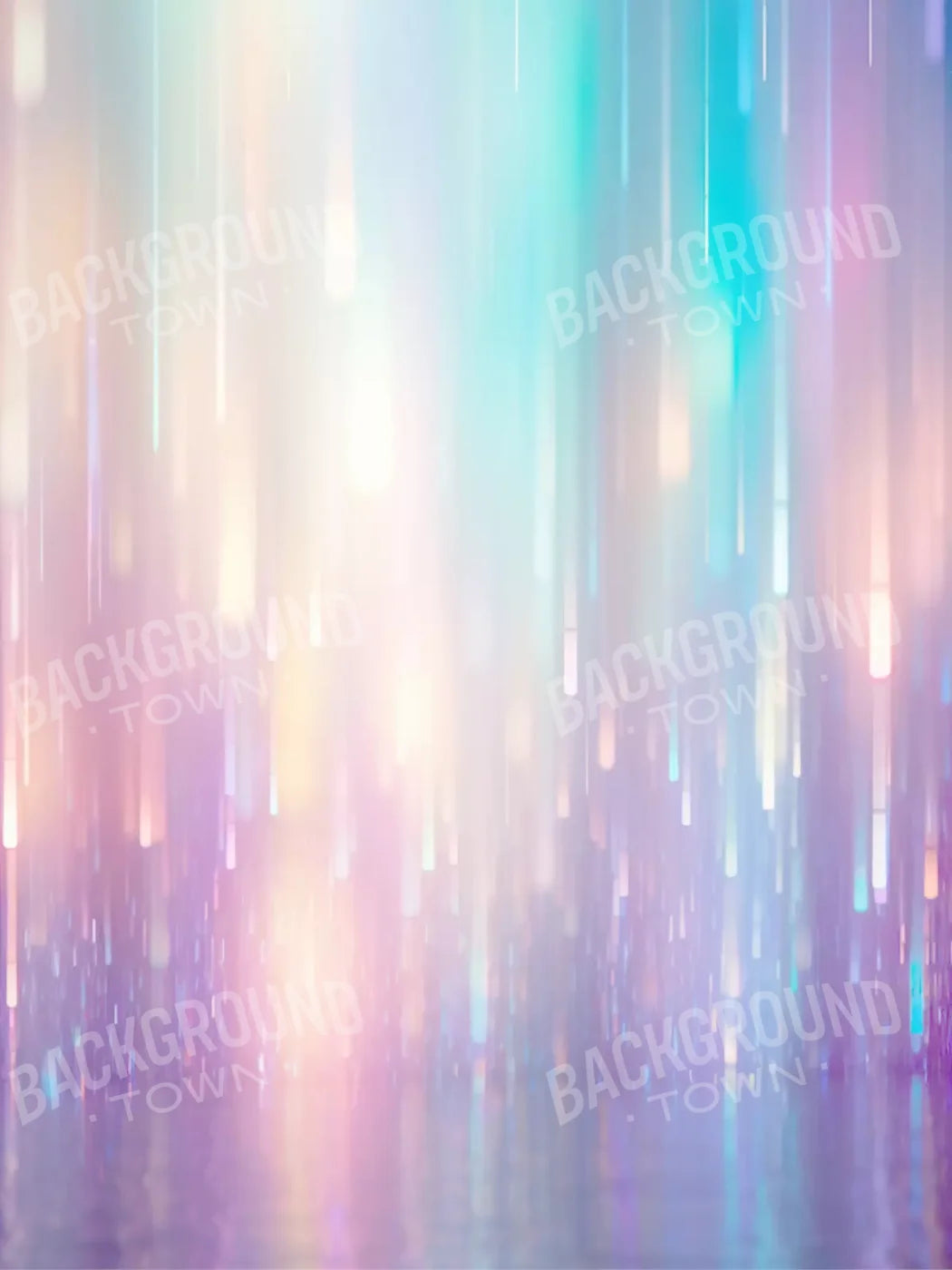 Glitter Rain Pastel 5’X6’8 Fleece (60 X 80 Inch) Backdrop