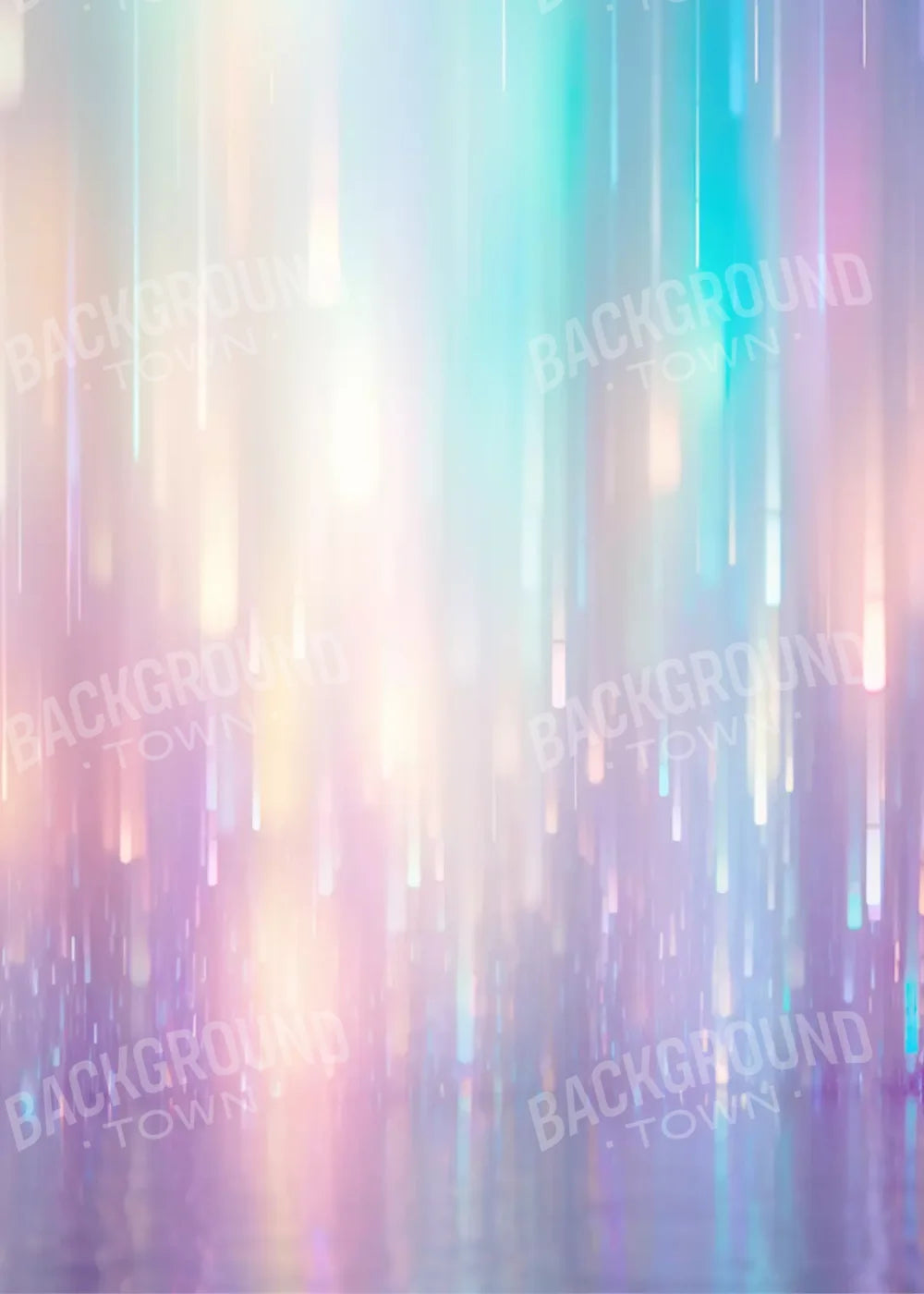 Glitter Rain Pastel 5’X7’ Ultracloth (60 X 84 Inch) Backdrop