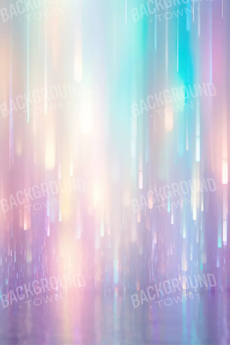 Glitter Rain Pastel 5’X7’6 For Lvl Up Backdrop System (60 X 90 Inch)