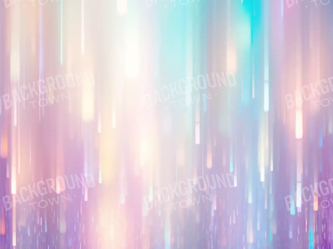 Glitter Rain Pastel 6’8X5’ Fleece (80 X 60 Inch) Backdrop
